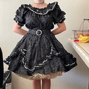 Fun square dancing dress.